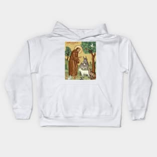 St. Francis of Assisi - Patron Saint of Animals Kids Hoodie